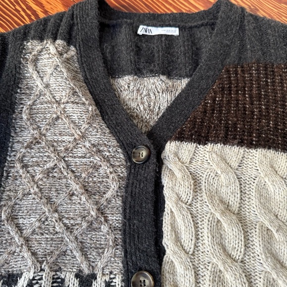 Zara Multicolor Knit Cardigan - Picture 3 of 5